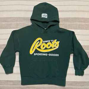 Roots Canada Kids Hoodie M 7/8 Sporty Streetwear Athleisure Cozy Cotton